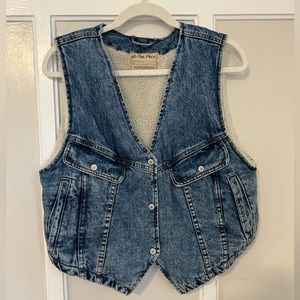 Free People Denim Vest